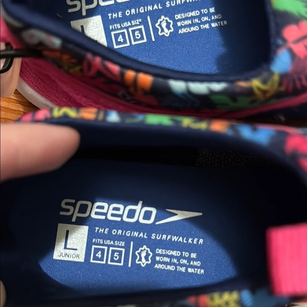 Speedo Floral Navy and Pink Water Shoes
